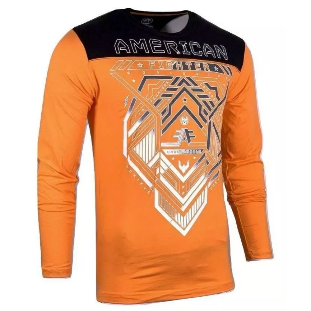 AMERICAN FIGHTER Men's T-Shirt L/S NOBLE TEE - Picture 8 of 9